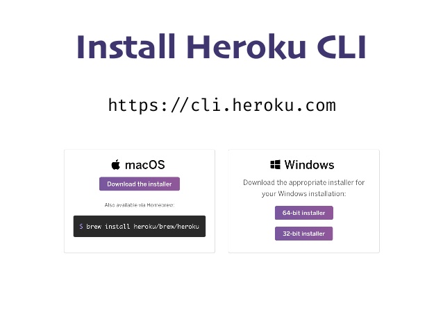 How to open heroku cli